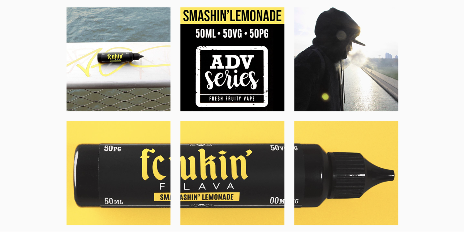 Visuel Instagram de la gamme e-liquide ADV de chez Fcukin Flava