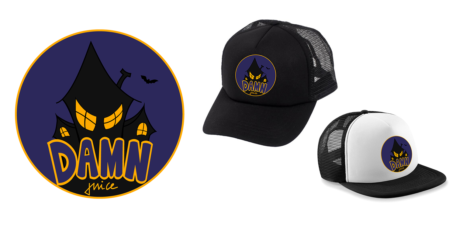 Création de logo pour les casquette DAMN JUICE