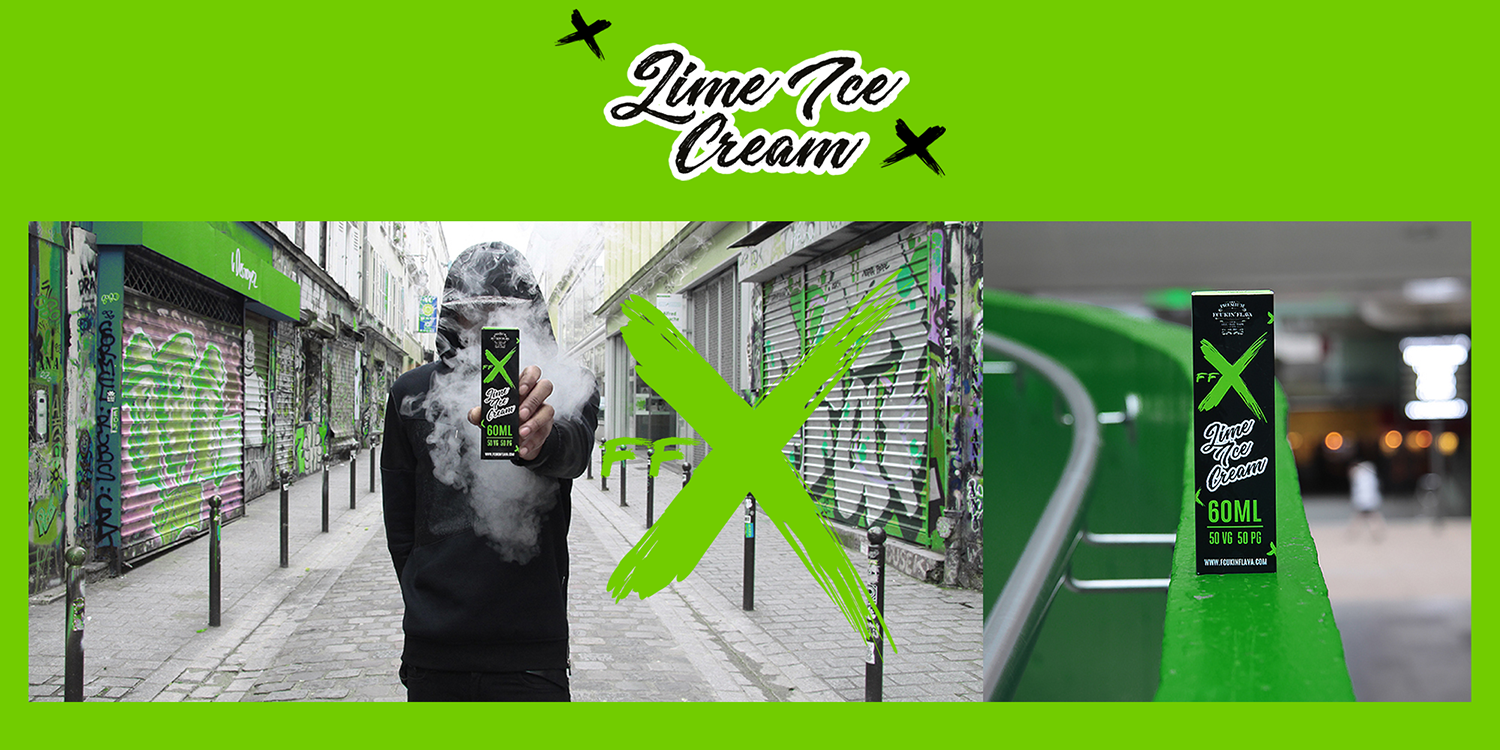 Visuel Lime Ice Cream de la gamme e-liquide FFX