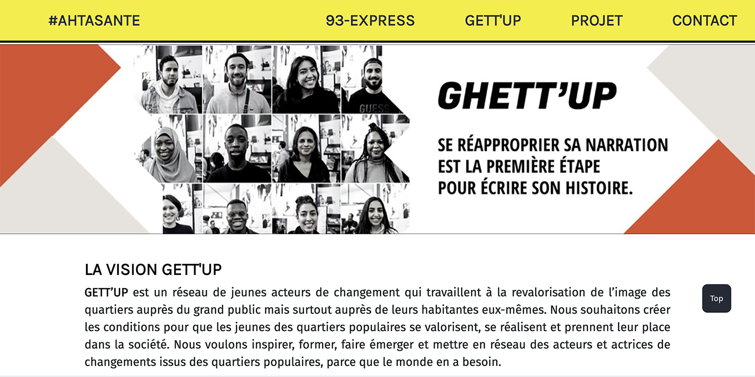 xtrait site Ahtasante categorie Ghett'up