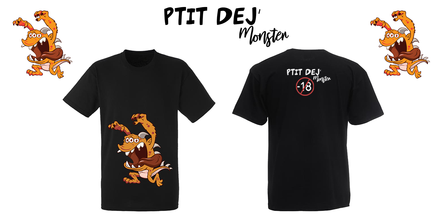 T-shirt Ptit'Dej Monster