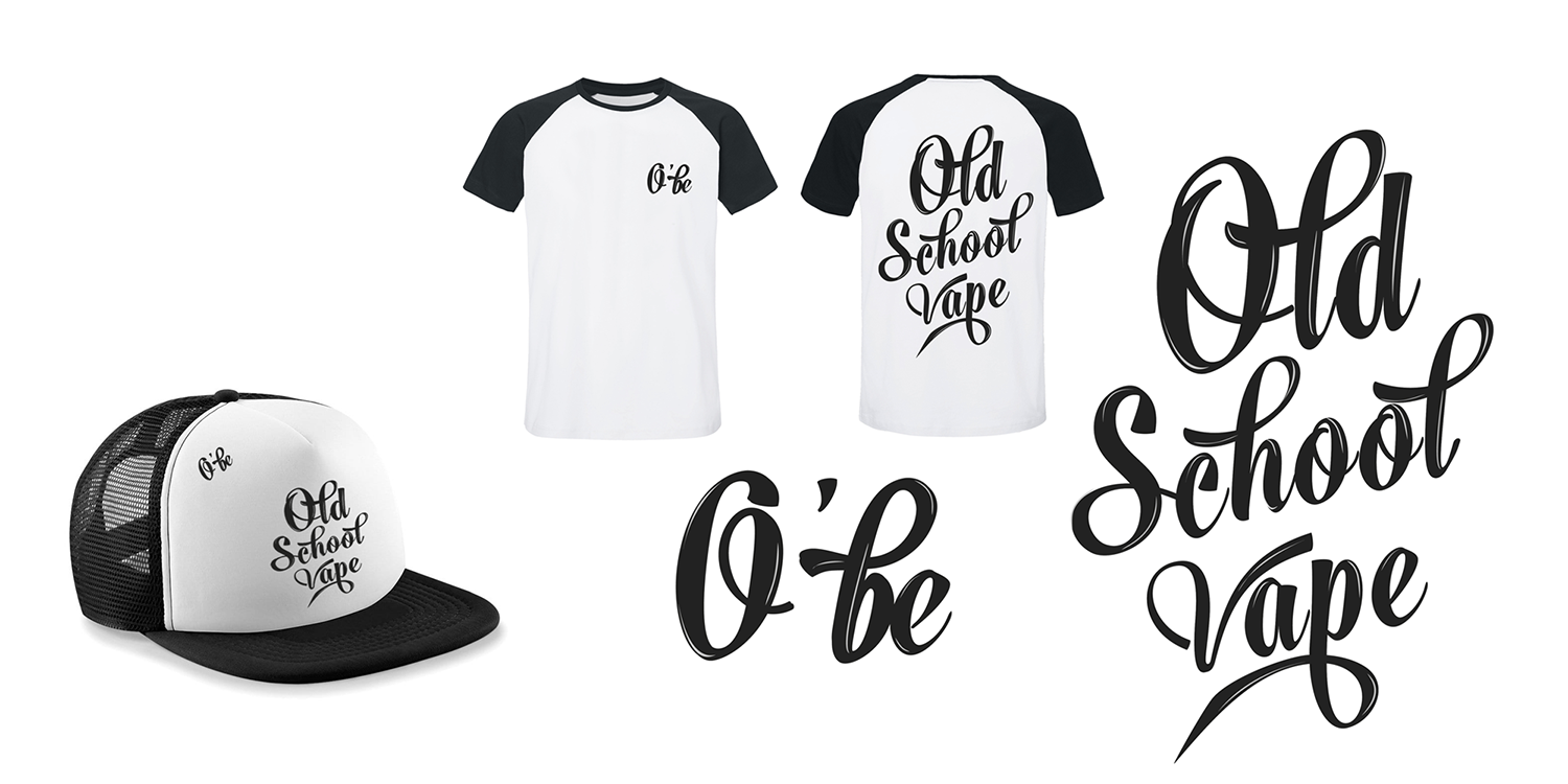 T-shirt et casquette old school vape O'be distribution