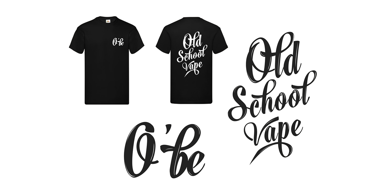 T-shirt et casquette old school vape O'be distribution